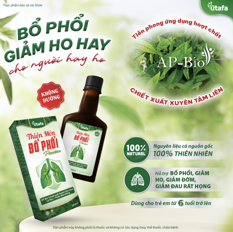 Viên ngậm Thiên Môn 400 Bổ Phổi Premium